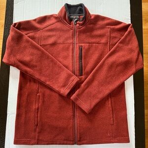 Royal Robbins Brown/Red Fleece Jacket Size Large